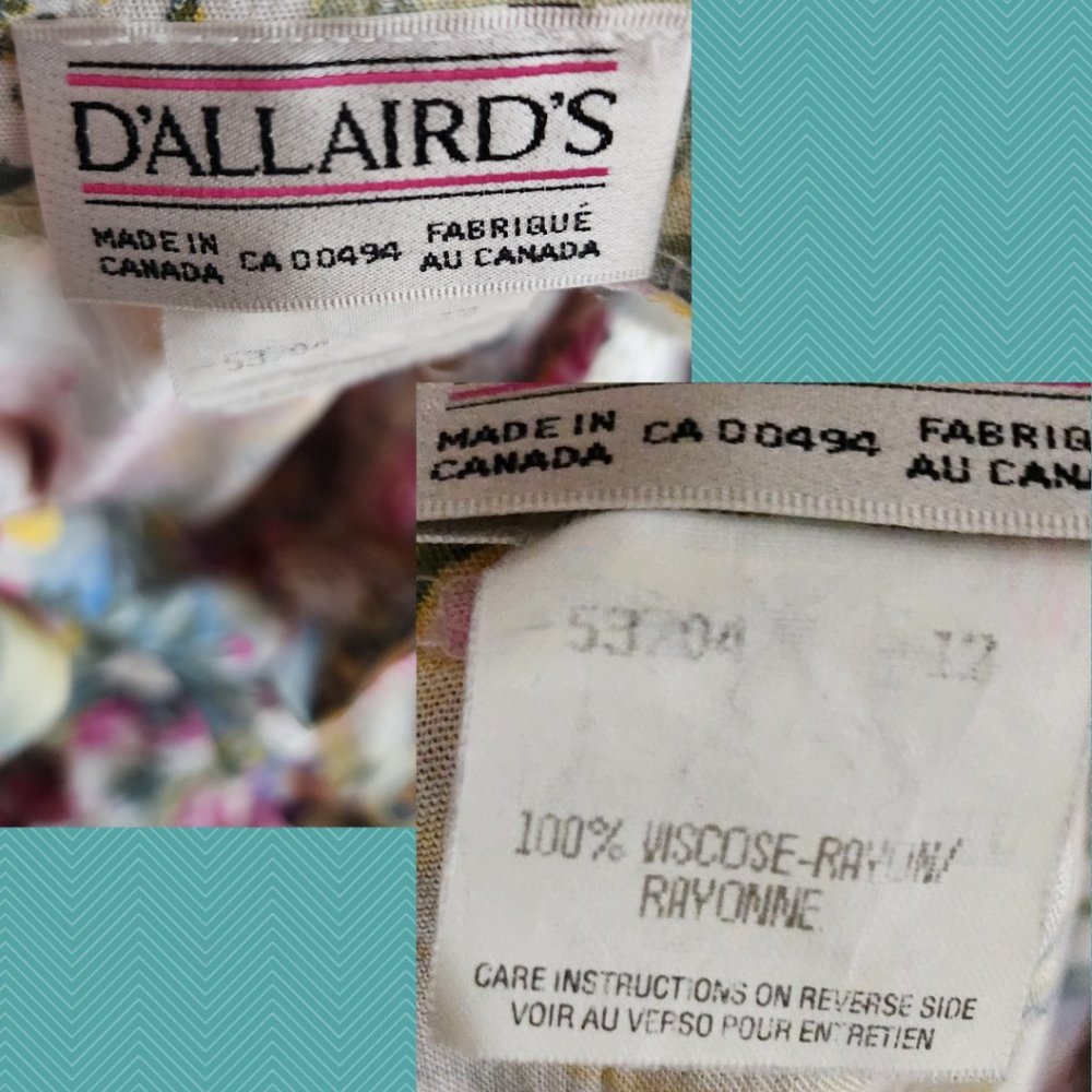 D'Allairds Floral Printed Cottagecore Belted Midi Prairie Dress - Picture 5 of 5